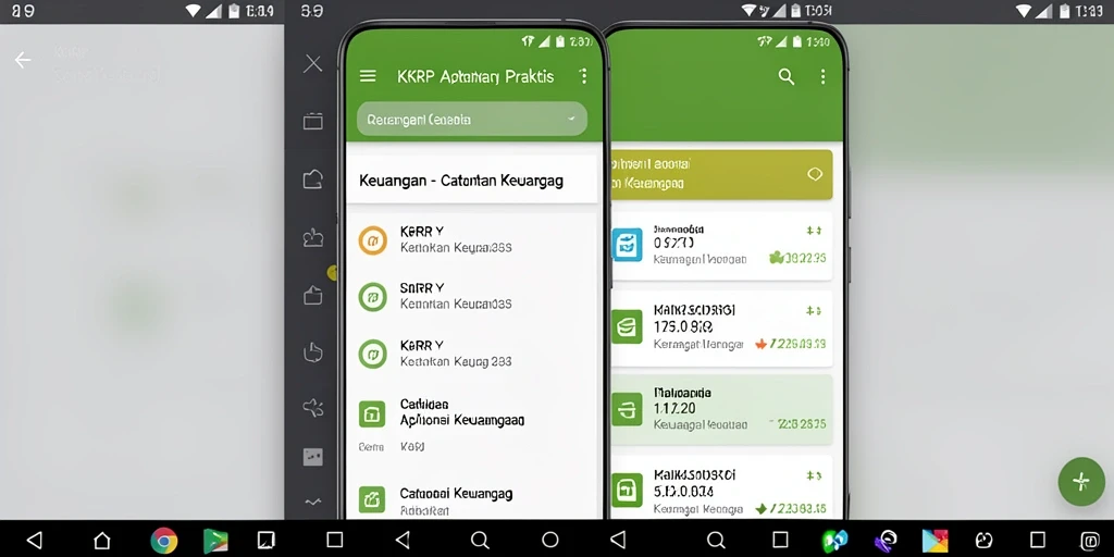 Tampilan antarmuka KKRP yang menarik dan fungsional untuk catatan keuangan.