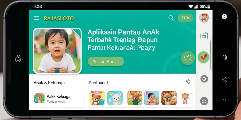 Tampilan antarmuka utama RAJASLOTO yang intuitif dan ramah pengguna.